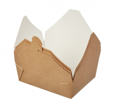 Контейнер бумажный Fold Box, крафт, 950 мл	 