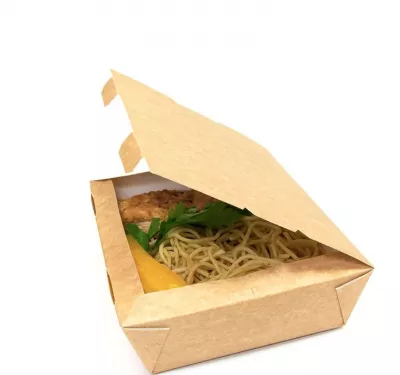 Бумажный контейнер для доставки еды 1000 мл Lunch2Go
